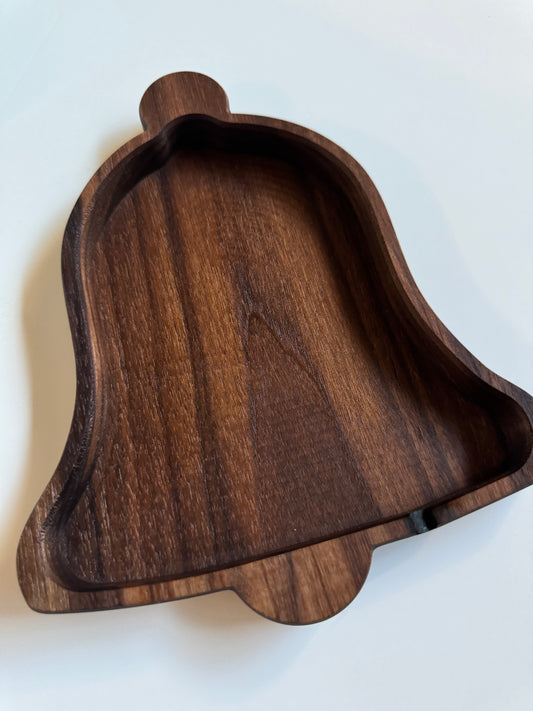 Wooden Bell-Shaped Candy Dish