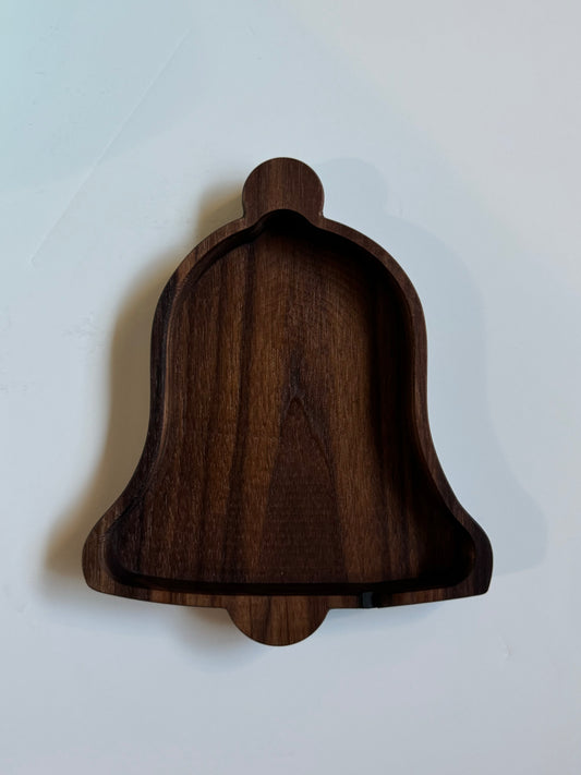 Wooden Bell-Shaped Candy Dish