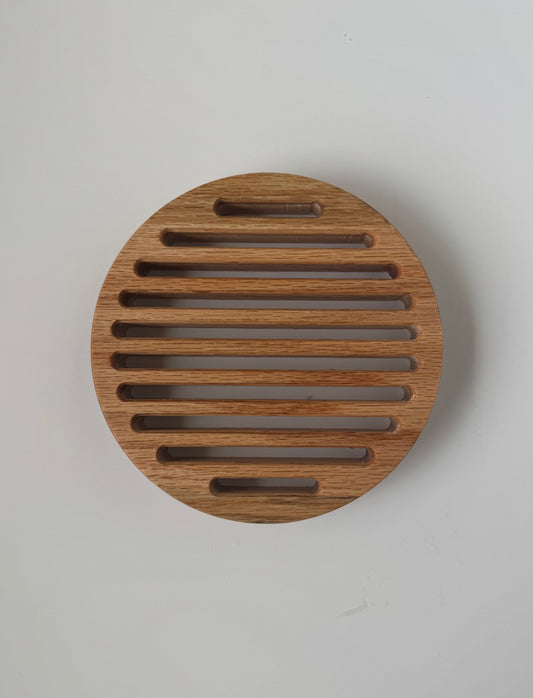 Wooden Circle Trivet | Durable Hot Pad for Everyday Use