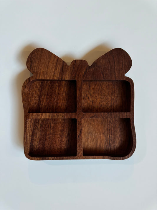 Christmas Present Four Pocket Serving Tray