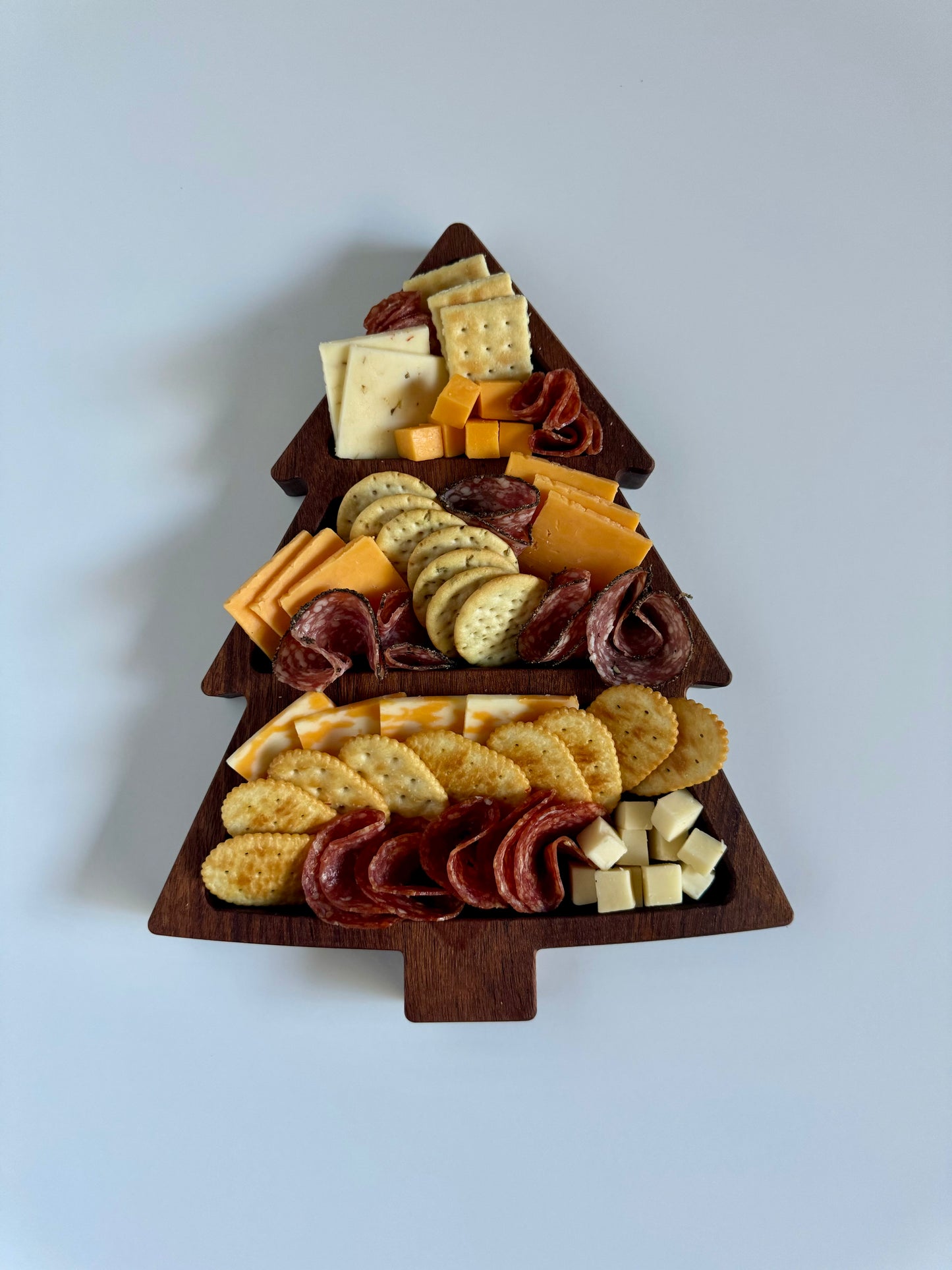 Three-Tiered Christmas Tree Serving Tray